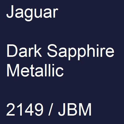 Jaguar, Dark Sapphire Metallic, 2149 / JBM.